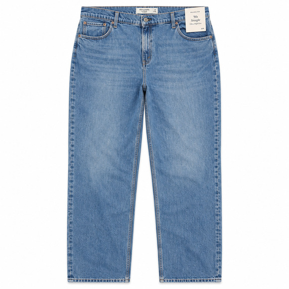Abercrombie & Fitch Denim - Abercrombie & Fitch 90s Straight Ultra High Rise Jeans Womens 20R Blue Denim NWT